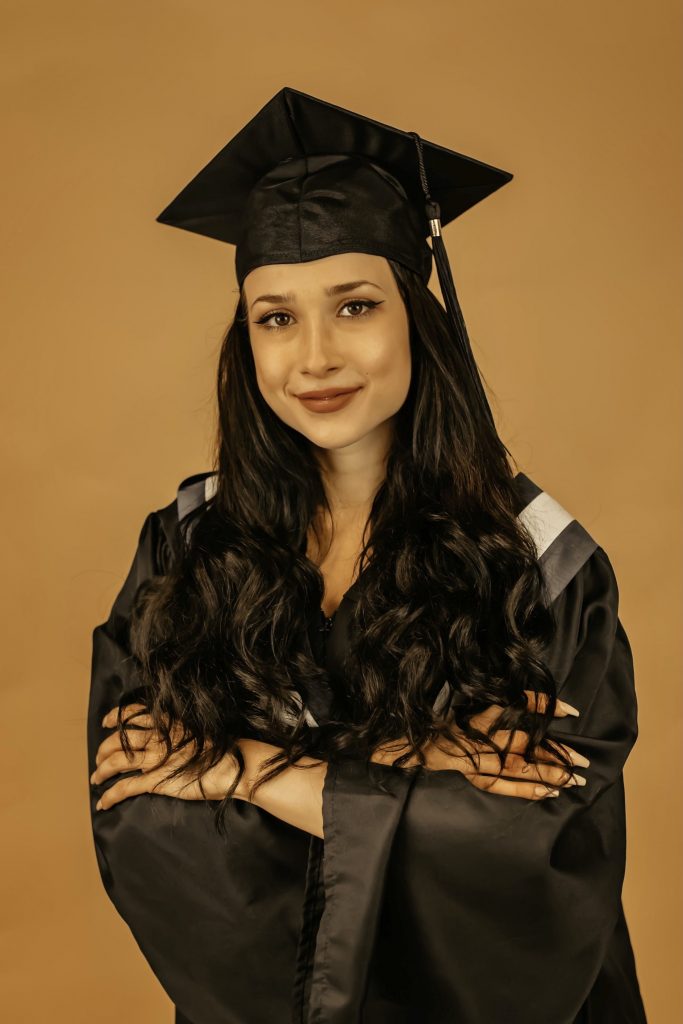 Graduation photo of young woman